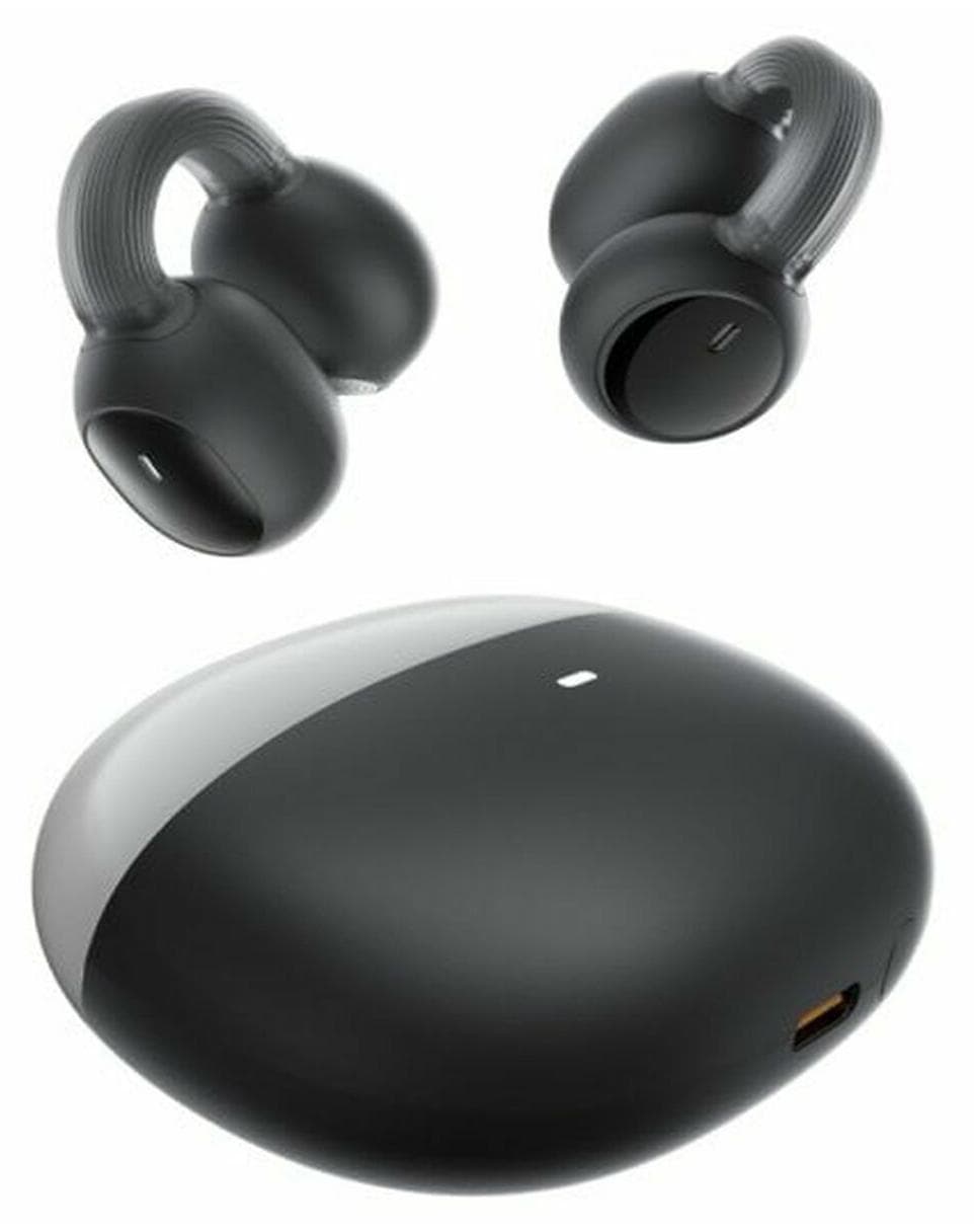 Спортни безжични блутут слушалки със зареждащ кейс - Baseus AirGo 1 Ring Clip Open-Ear TWS Bluetooth Earphones (черен)