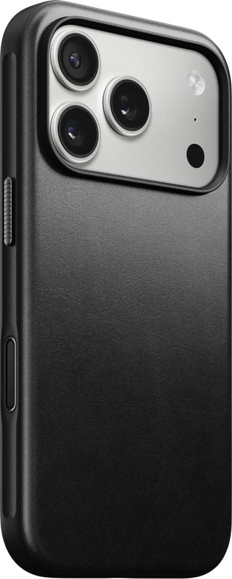 Кожен (естествена кожа) кейс с MagSafe за iPhone 17 Pro - Nomad Modern Horween Leather MagSafe Case (черен)