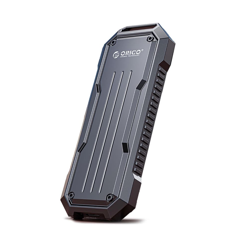 Алуминиева външна кутия с USB-C за M.2 NVMe SATA SSD дискове - Orico OXS2C3-G2 USB-C External M.2 NVMe SATA SSD USB 3.2 Gen 2 Enclosure (сив)
