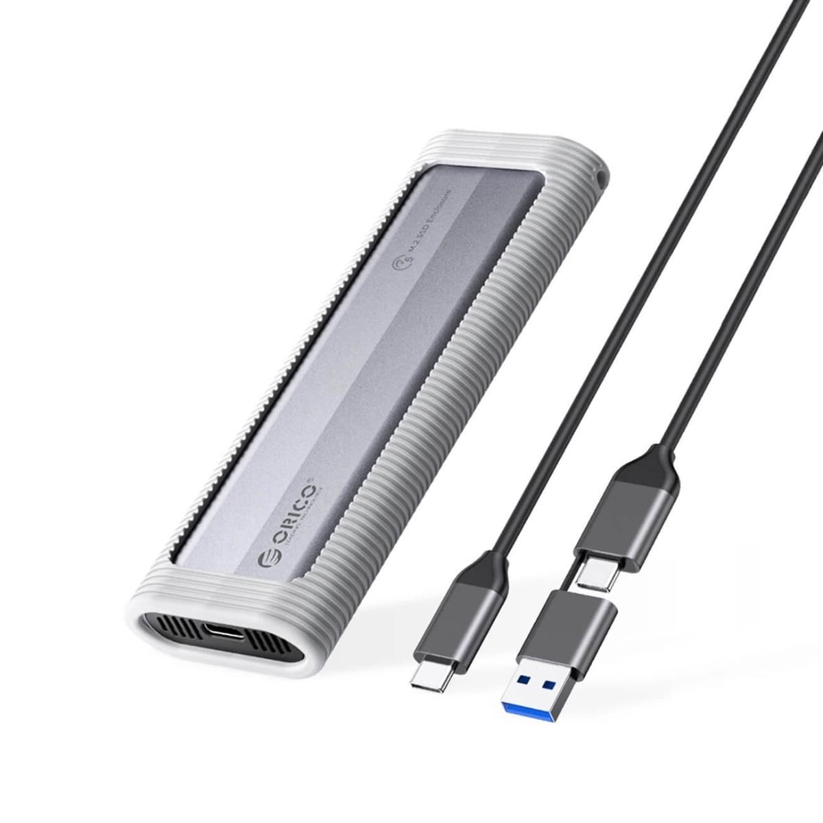 Външна кутия с USB-C за M.2 NGFF SATA SSD дискове - Orico USB-C External M.2 NGFF SSD USB 3.2 Gen 1 Enclosure (сребрист)