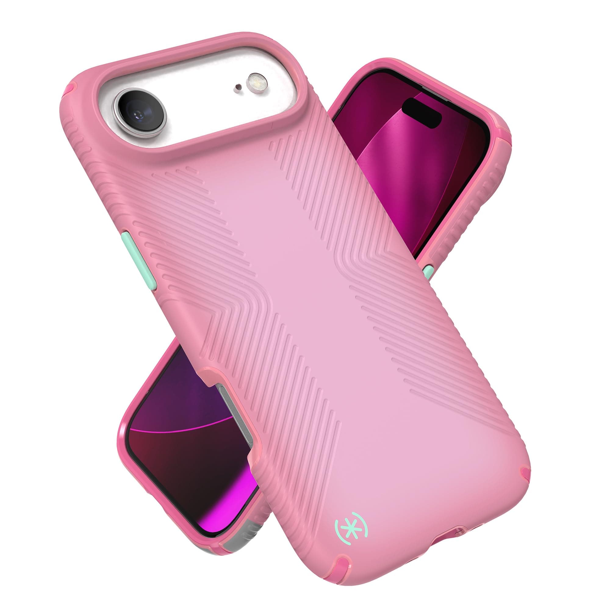 Удароустойчив хибриден кейс с Magsafe за iPhone 17 Air - Speck Presidio Lux Grip MagSafe Case (розов)