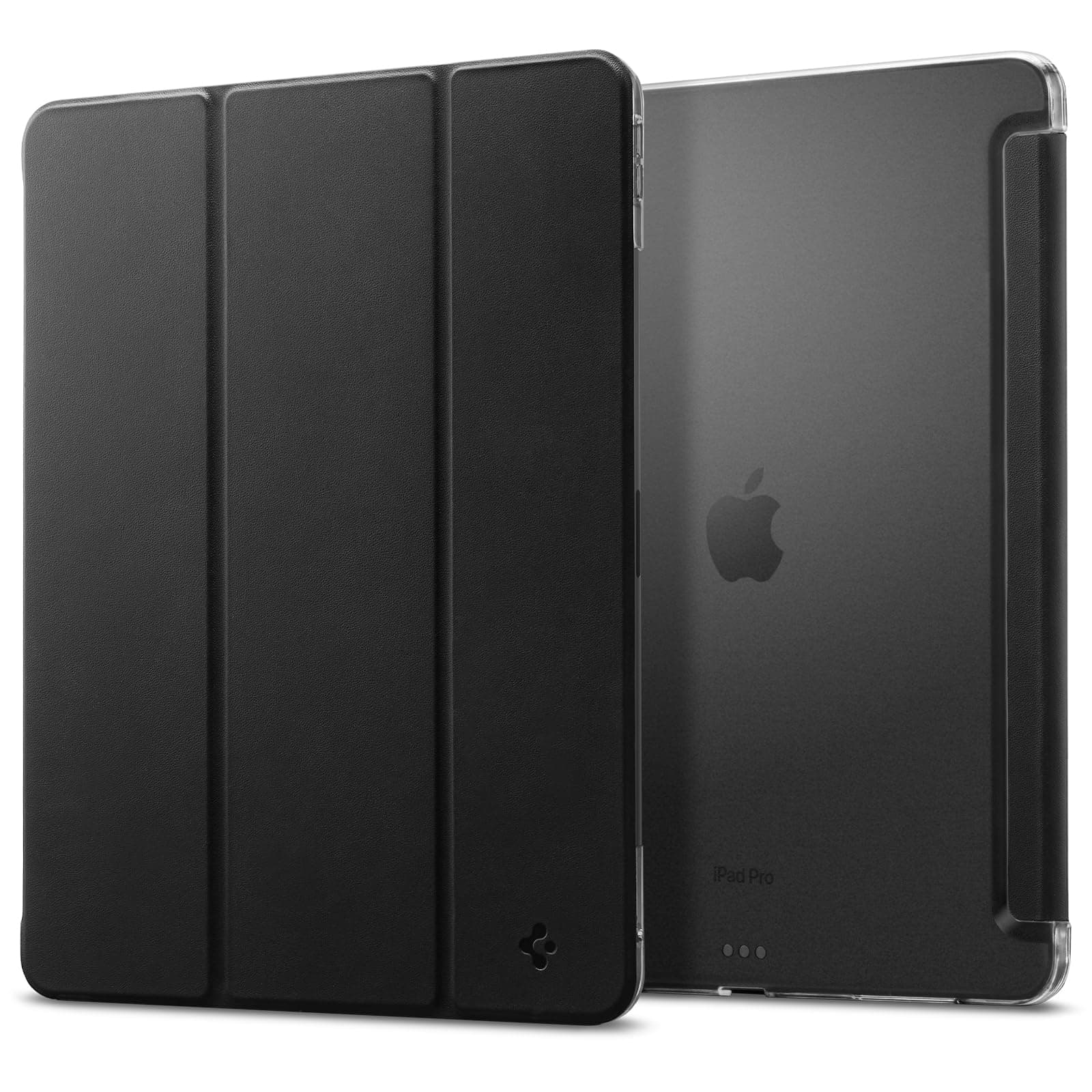Полиуретанов кейс с поставка за iPad Pro 13 (2025), iPad Pro 13 (2024) - Spigen Liquid Air Folio Case (черен)