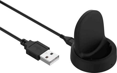 Кабел за Samsung Galaxy Watch (100 см) - Tactical USB Charging Cable (черен)
