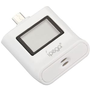 Дигитален дрегер с MicroUSB за Samsung, HTC, Sony и др. - iPega Alcohol Tester (бял)