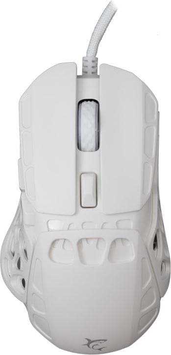 Мишка White Shark GM-5016 ECTOR White, оптична (12 400 dpi), USB, черна, гейминг, 7 бутона, Pixart 3327 сензор