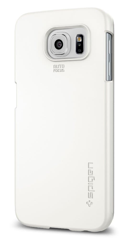 Качествен кейс за Samsung Galaxy S6 - Spigen Thin Fit Case (бял)
