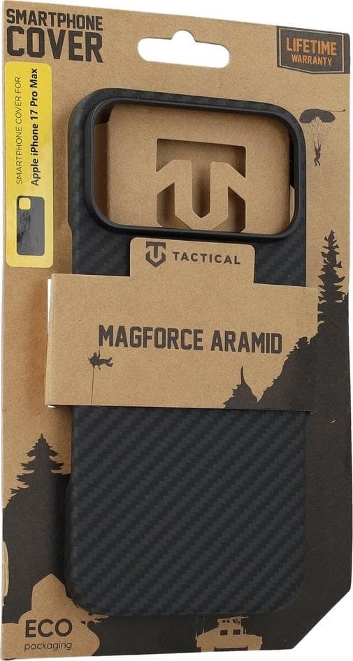 Кевларен кейс с MagSafe за iPhone 17 Pro Max - Tactical MagForce Aramid Case (черен)