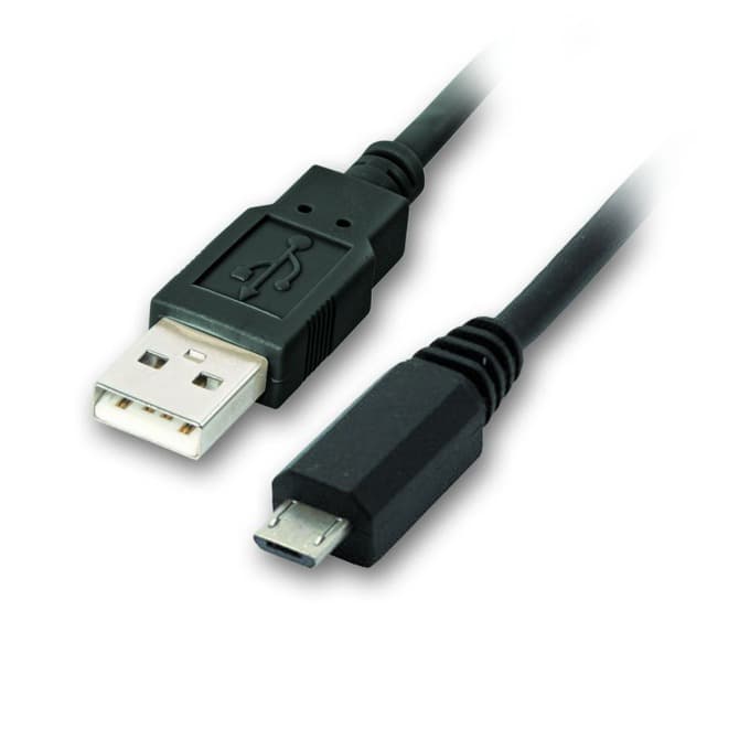 Кабел VCom CU271, USB A(м) към USB Micro B(м), 0.5m, черен