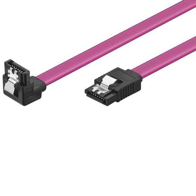 Кабел VCom CH302R, SATA, W/Lock Right Angle, 0.45m
