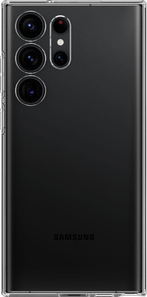 Тънък силиконов (TPU) калъф за Samsung Galaxy S23 Ultra (прозрачен) - Spigen Liquid Crystal Case