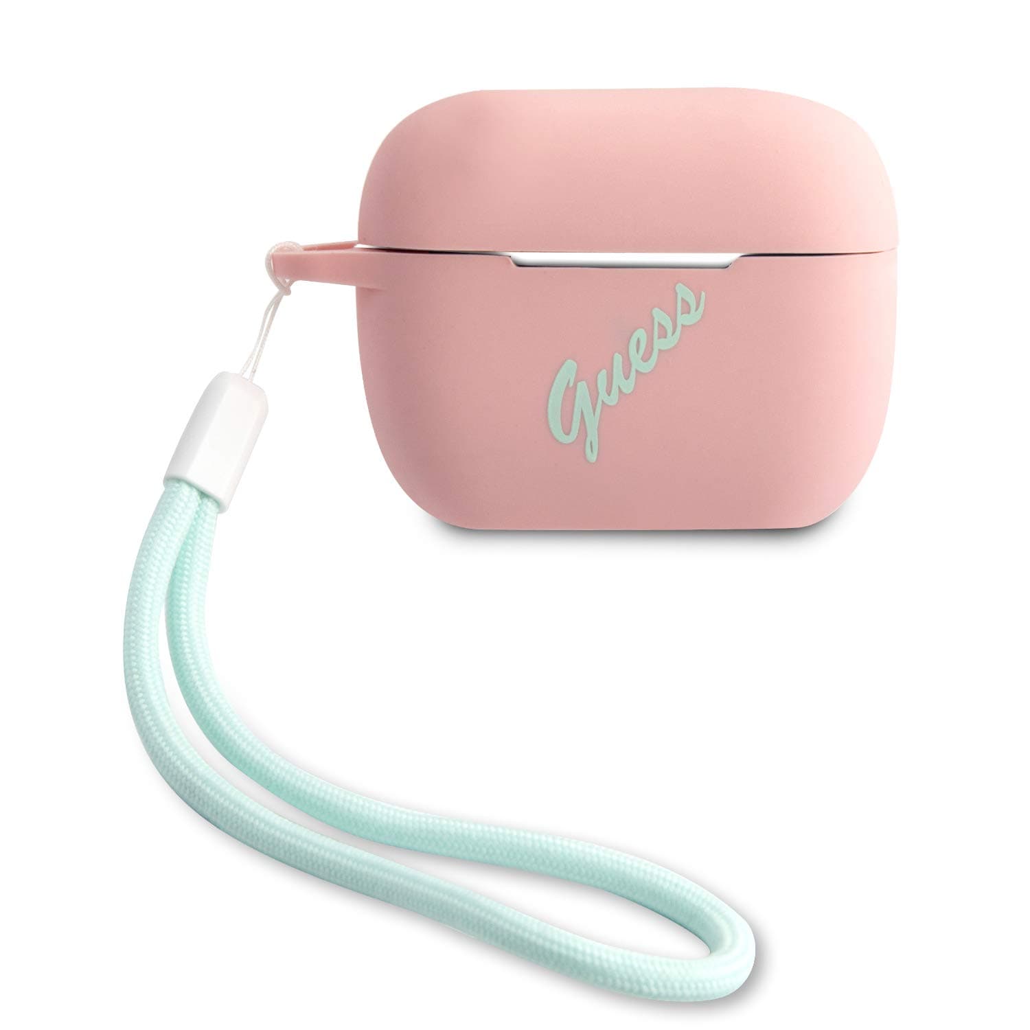 Защитен калъф Guess Vintage Silicone за Apple Airpods Pro, розов