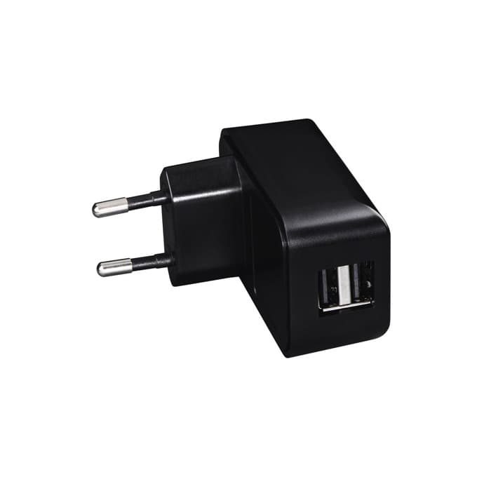 Зарядно Hama Universal 14198, от контакт(Schuko) към 2x USB A(ж), 5V, 2.1A, черно