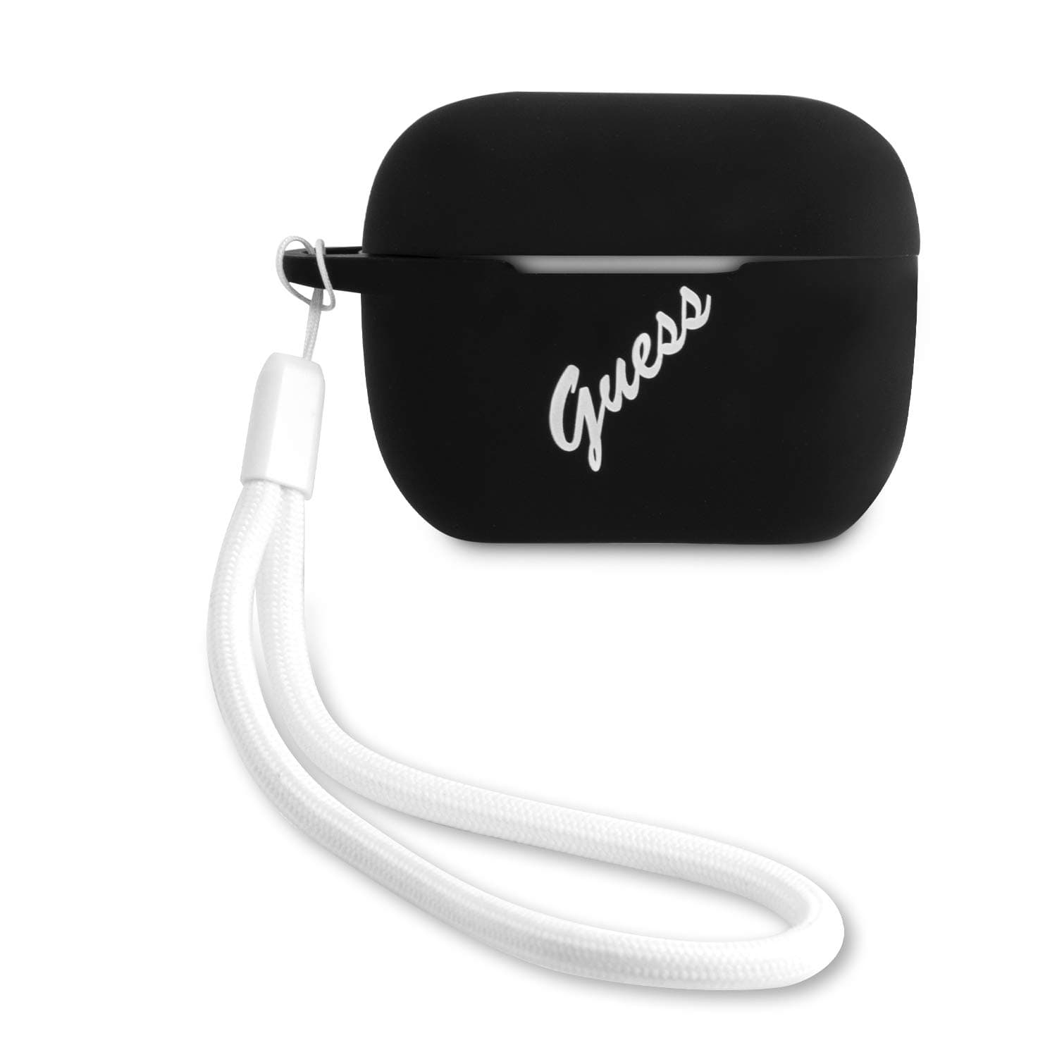 Защитен калъф Guess Vintage Silicone за Apple Airpods Pro, черен