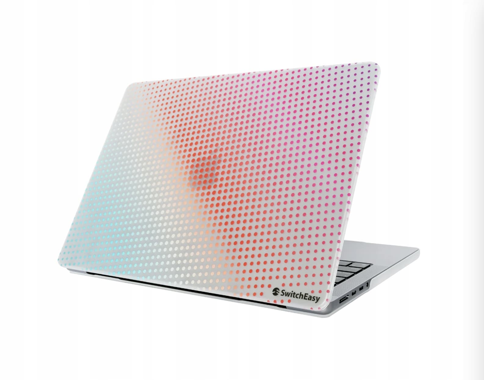 Предпазен поликарбонатов кейс за MacBook Pro 14 M1 (2021), MacBook Pro 14 M2 (2023) - SwitchEasy Dots Case (шарен)