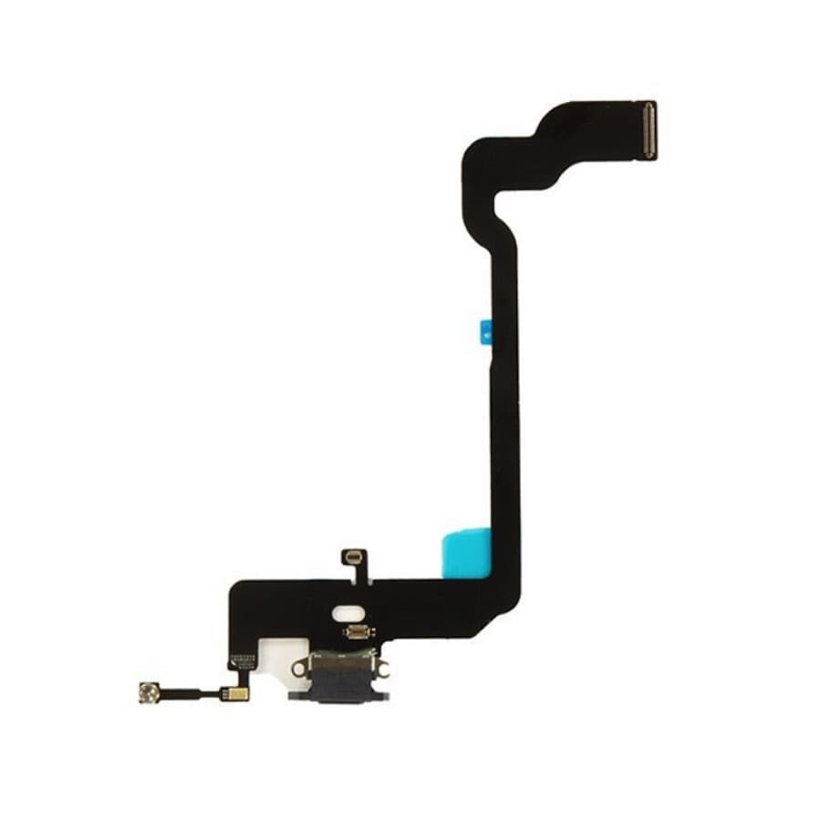 Лентов кабел с Lightning конектора и долните микрофони за iPhone XS - BK OEM iPhone XS System Connector and Flex Cable (черен)