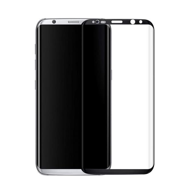 Протектор от закалено стъкло /Tempered Glass/ за Samsung Galaxy S8, Full glue, 0.3mm, Черен