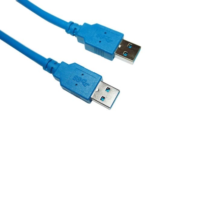 Кабел VCom CU303, от USB A(м) към USB A(м), 1.8m, син