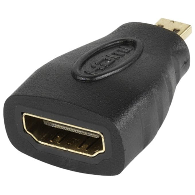 Преходник Vivanco 47089 Адаптер, HDMI-A(ж) към HDMI-D(м), черен