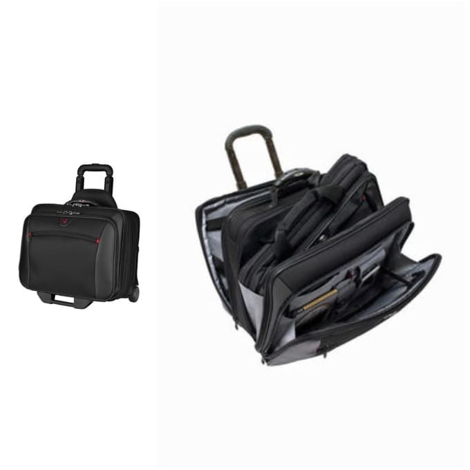 Чанта за лаптоп Wenger Potomac, до 17" (43.18cm), с колелца, бизнес, полиестер, 23л., черна