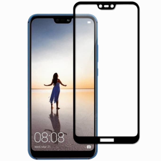 Протектор от закалено стъкло /Tempered Glass/, за Xiaomi Mi 8 Pro, черна рамка
