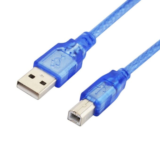 Кабел за принтер A->B, от USB A(м) към USB Type-B(м), 5м