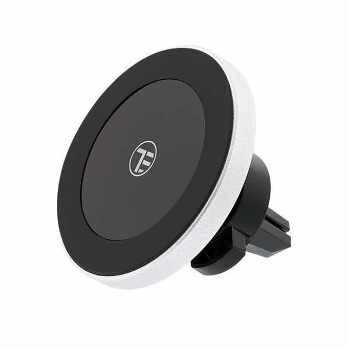 Безжично зарядно устройство за кола Tellur Magnetic Qi Wireless със стойка, от USB-A(м) към безжично зарядно, 1A, Qi технология, черно