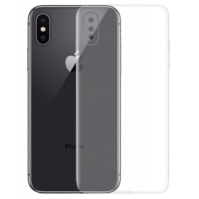 Калъф за Apple iPhone X, силиконов, прозрачен