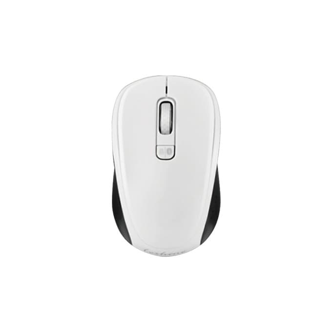 Мишка Loshine X10, безжична, оптична(1600 dpi), Bluetooth/USB, бяла