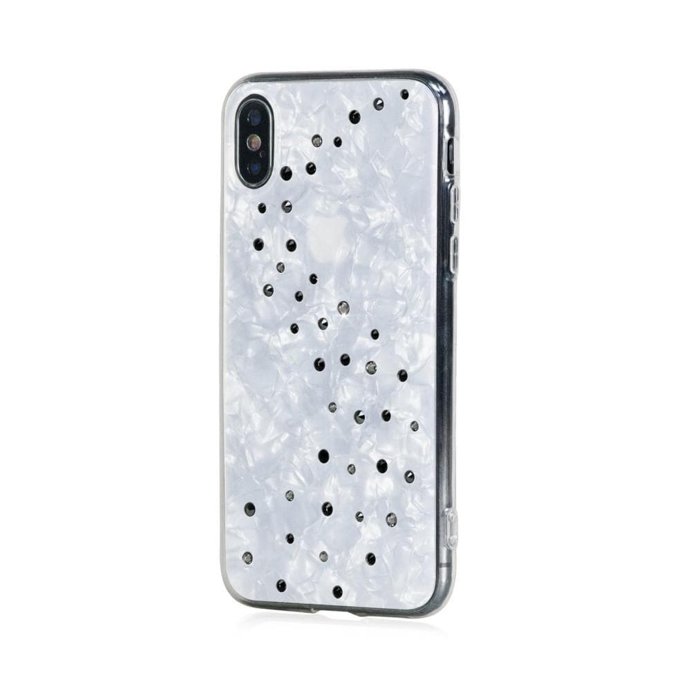 Силиконов (TPU) калъф с кристали Сваровски за iPhone XS, iPhone X - Bling My Thing Milky Way TPU Starry Night Swarovski (бял)