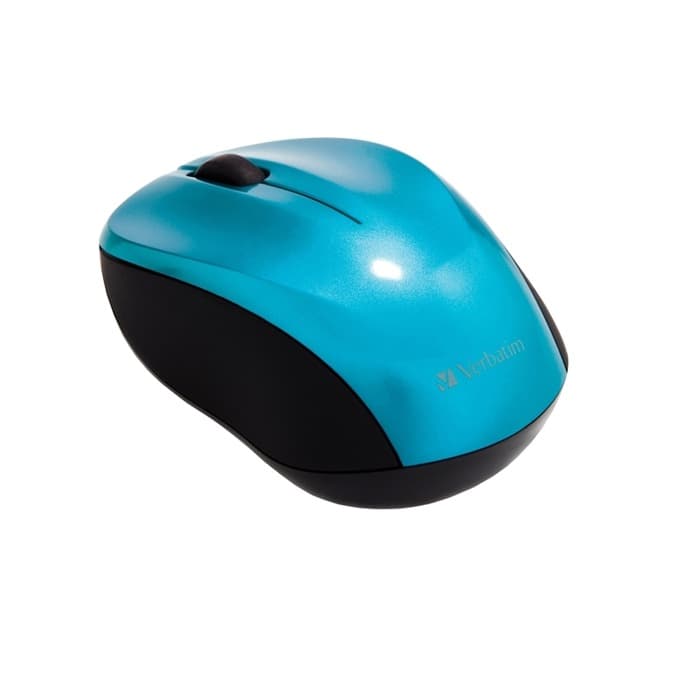 Мишка Verbatim Go Nano, безжична (2.4GHz), оптична (1300 dpi), USB, синя