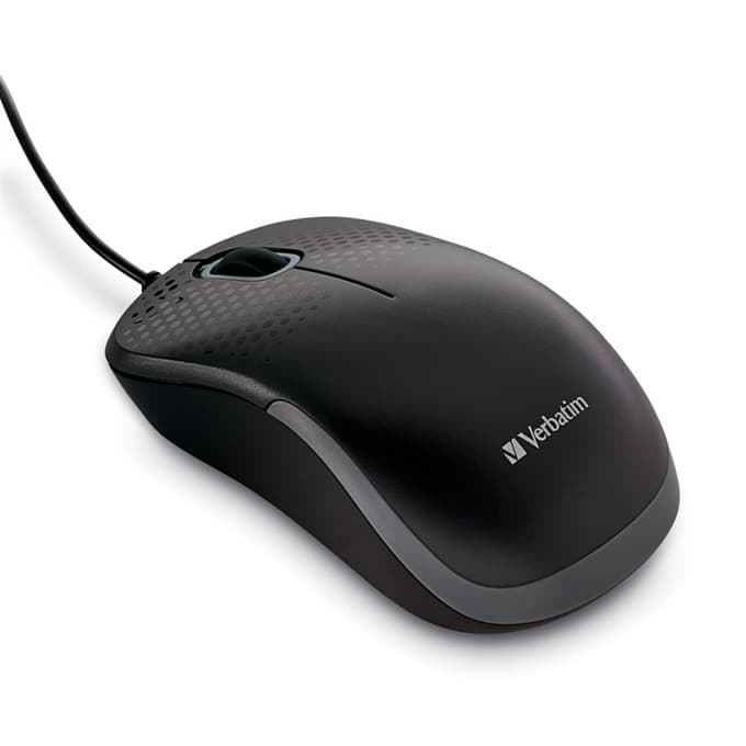 Мишка Verbatim Silent, оптична (1000 dpi), USB, черна