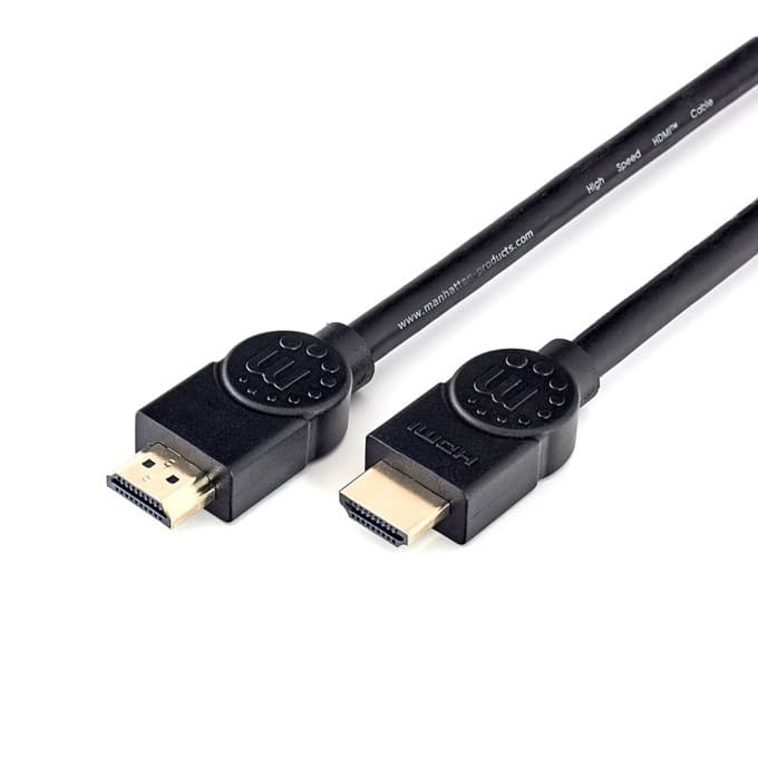 Кабел Manhattan, от HDMI(м) към HDMI(м), 2m, черен