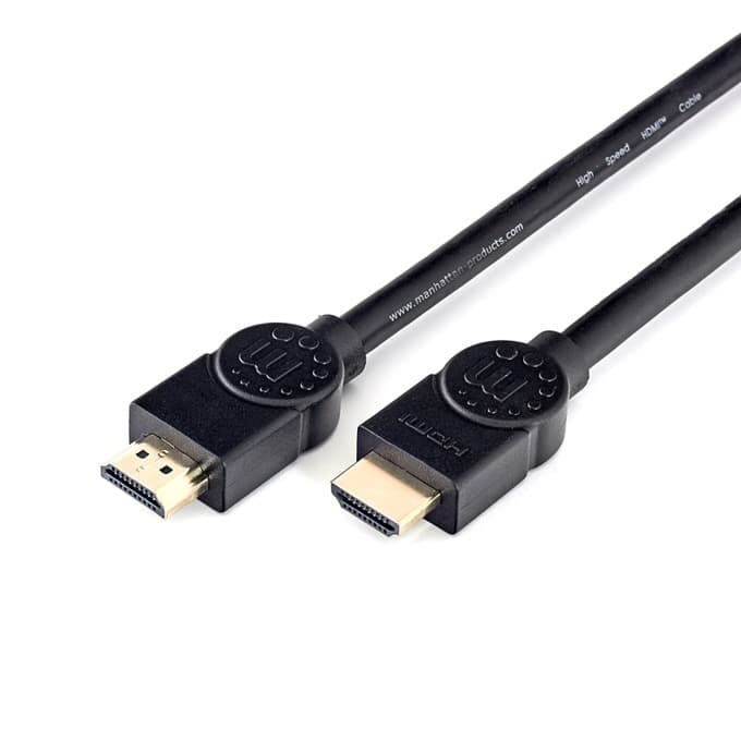 Кабел Manhattan, от HDMI(м) към HDMI(м), 3m, черен