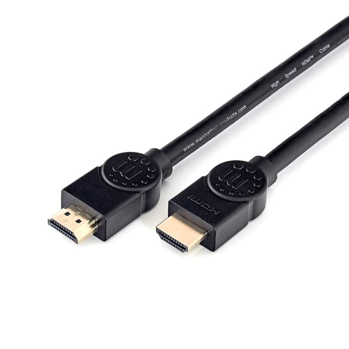 Кабел Manhattan, от HDMI(м) към HDMI(м), 1.8m, черен