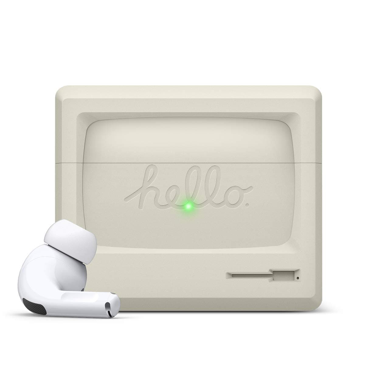 Защитен калъф Elago Retro AW3 за Apple Airpods Pro, бял