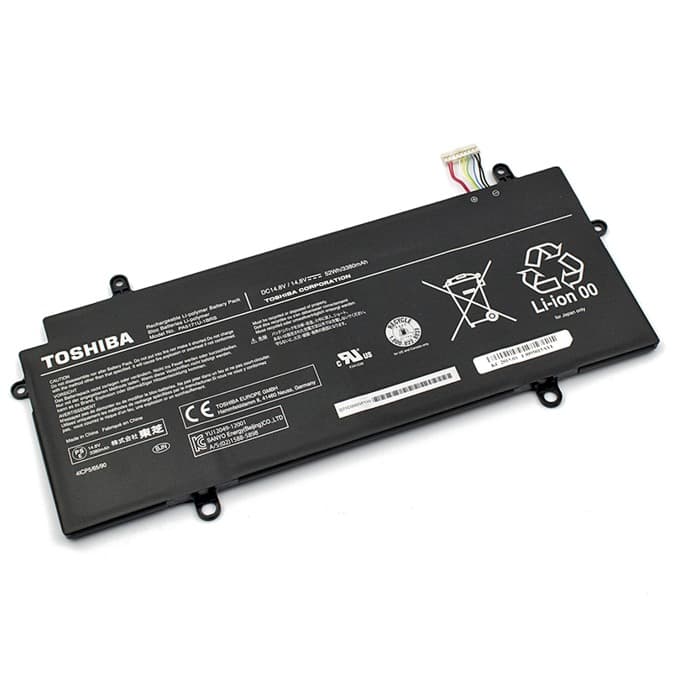 Батерия (заместител) за лаптоп Toshiba, съвместима с Chromebook series, 4-cell, 14.8V,3380 mAh