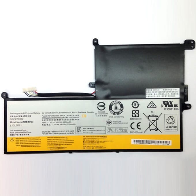 Батерия (оригинална) за лаптоп Lenovo, съвместима с LENOVO N20p 11.6" Chromebook/Chromebook 11.6", 11.1V, 3200mAh