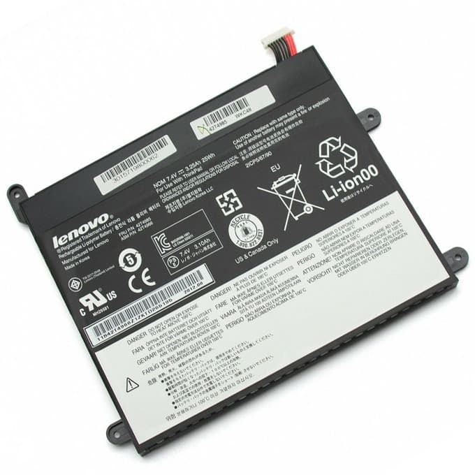 Батерия (оригинална) за лаптоп Lenovo, съвместима с Lenovo ThinkPad Tablet 1838/1839, 7.4V, 3250mAh