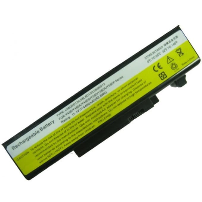 Батерия (заместител) за лаптоп Lenovo, съвместима с IdeaPad Y series, 6-cell, 11.1V, 4400mAh
