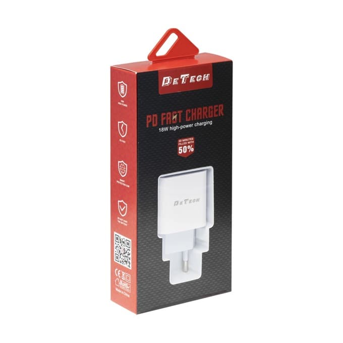 Зарядно устройство DE-30, от контакт към USB C(ж), 5V, 3.0A