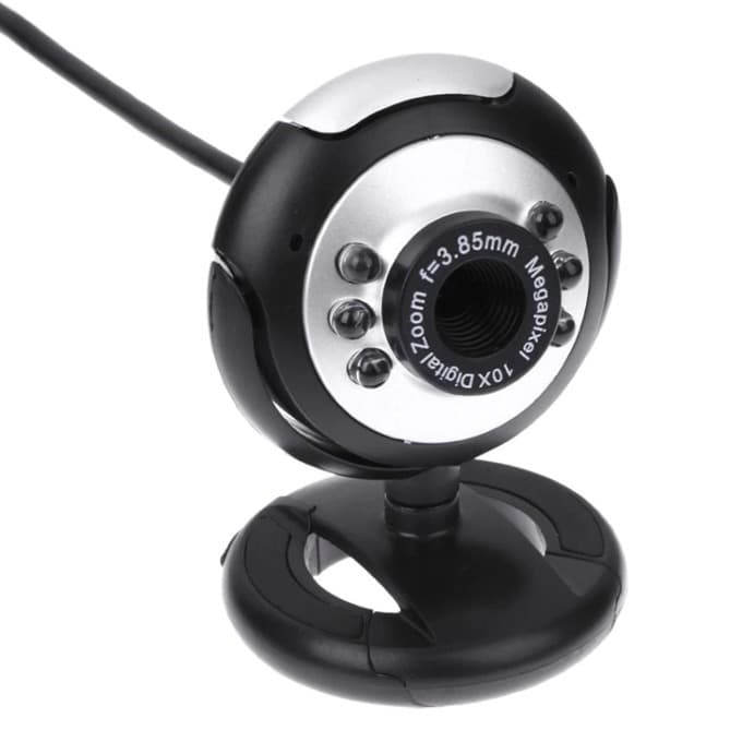 Уеб камера W6, с вграден микрофон, 30FPS, 3.0MP, черна
