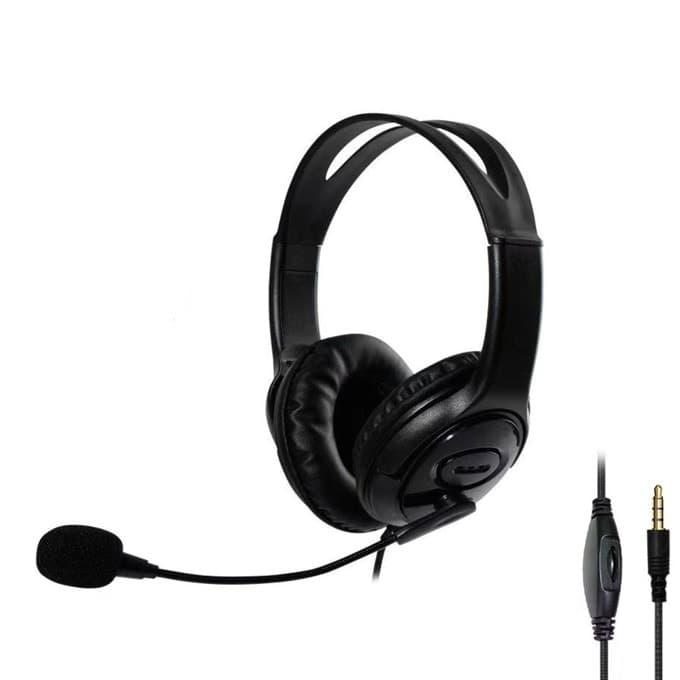 Слушалки Oakorn C, микрофон, 20 - 20000 Hz диапазон, 40mm говорители, AUX, черни