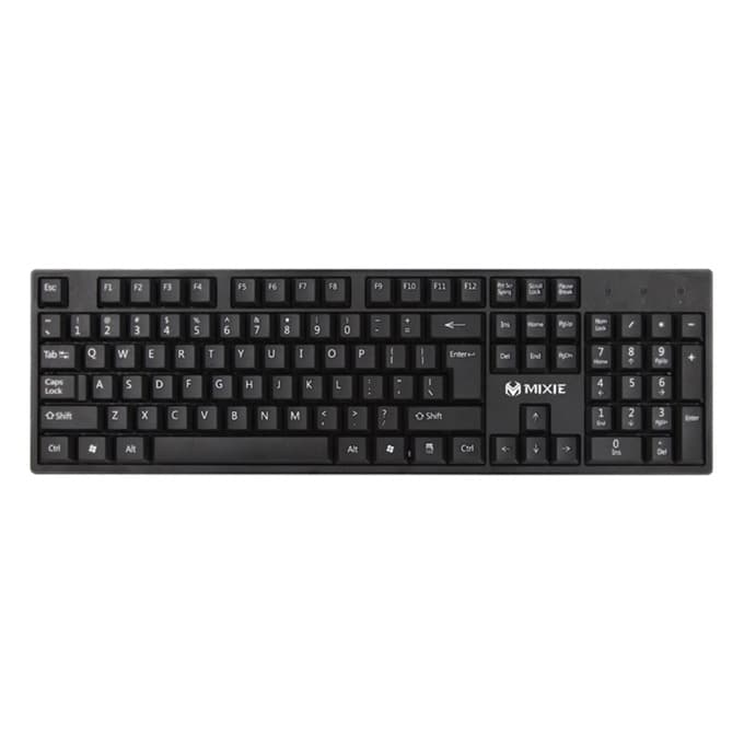 Клавиатура Mixie X7, висококачествени мембрани, ергономичен дизайн, черна, USB