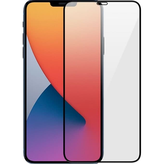 Протектор от закалено стъкло 52652, за iPhone 12 Pro Max, черен