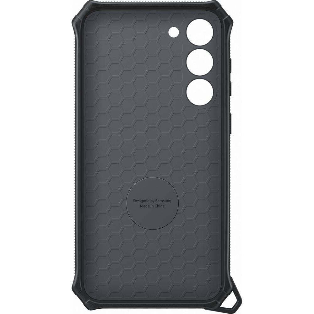 Оригинален хибриден кейс със слот за карти и вградена поставка за Samsung Galaxy S23 Plus (черен-сив) - Samsung Rugged Gadget Cover EF-RS916CBEGWW