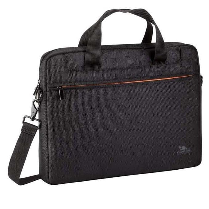 Чанта за лаптоп Rivacase 8033 BL, до 15.6" (39.60cm), водоустойчив синтетичен материал, отделение за документи, черна