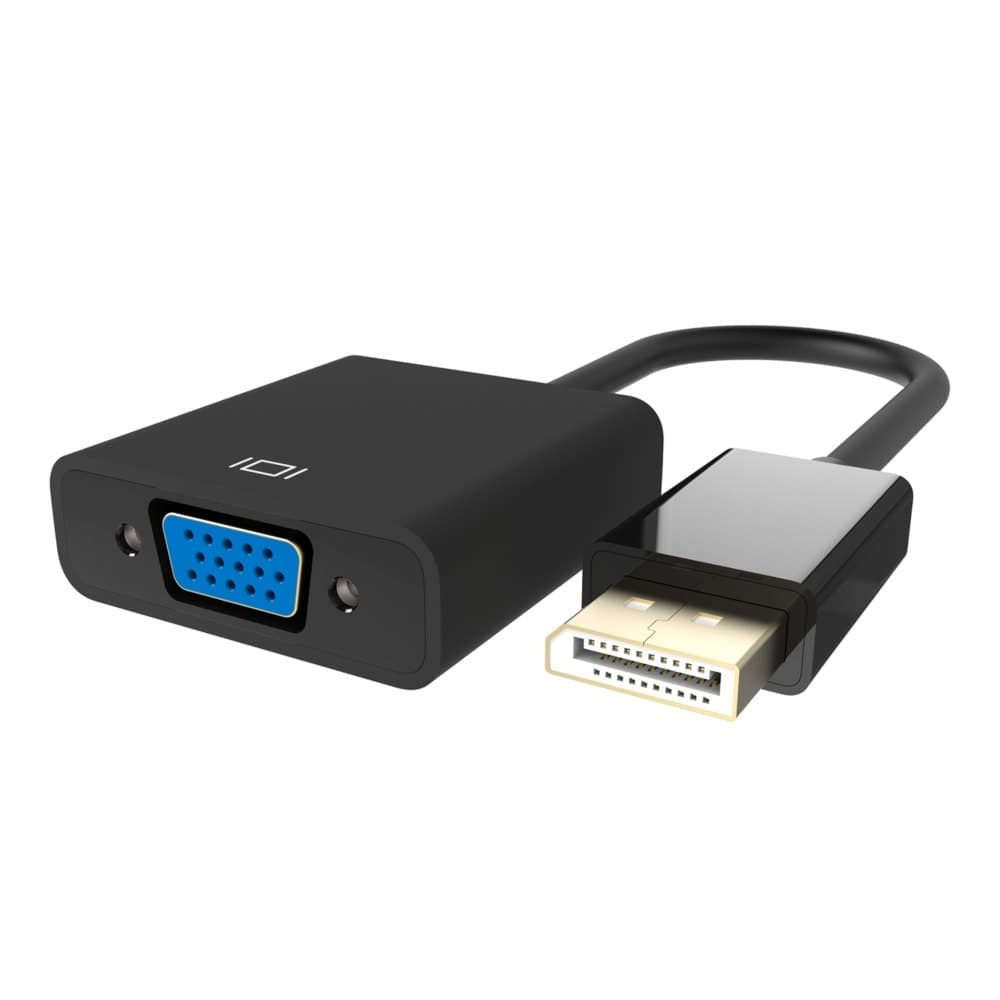 Адаптер 235434, от DisplayPort(м) към VGA(ж), черен