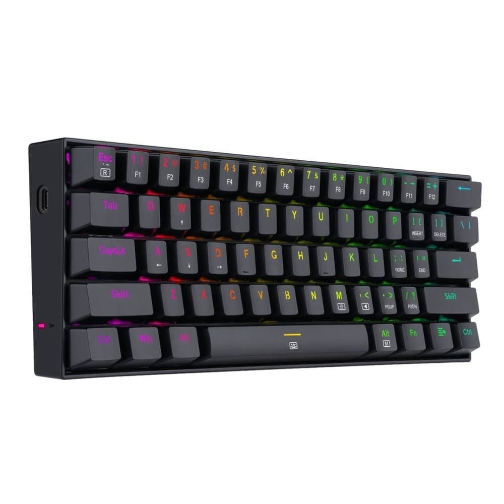 Клавиатура Redragon Dragonborn K630RGB-1-BK, механична, RGB подсветка, черна, USB Type C