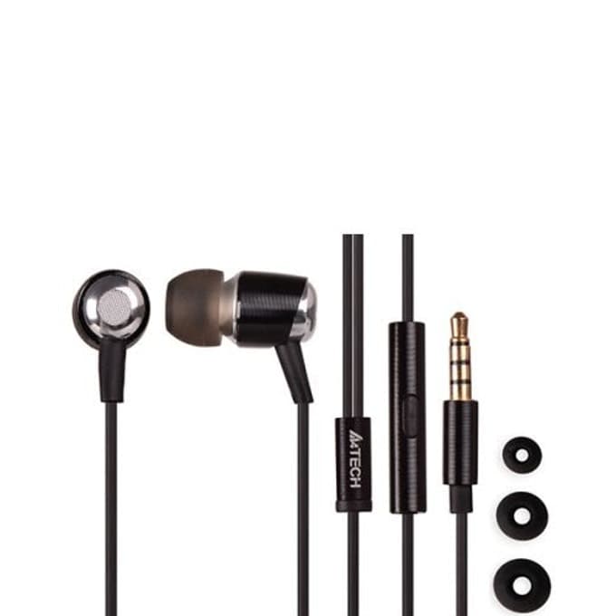 Слушалки A4Tech MK-770, микрофон, тип "тапи", 20 - 20 000 Hz, 3.5 mm jack, черни