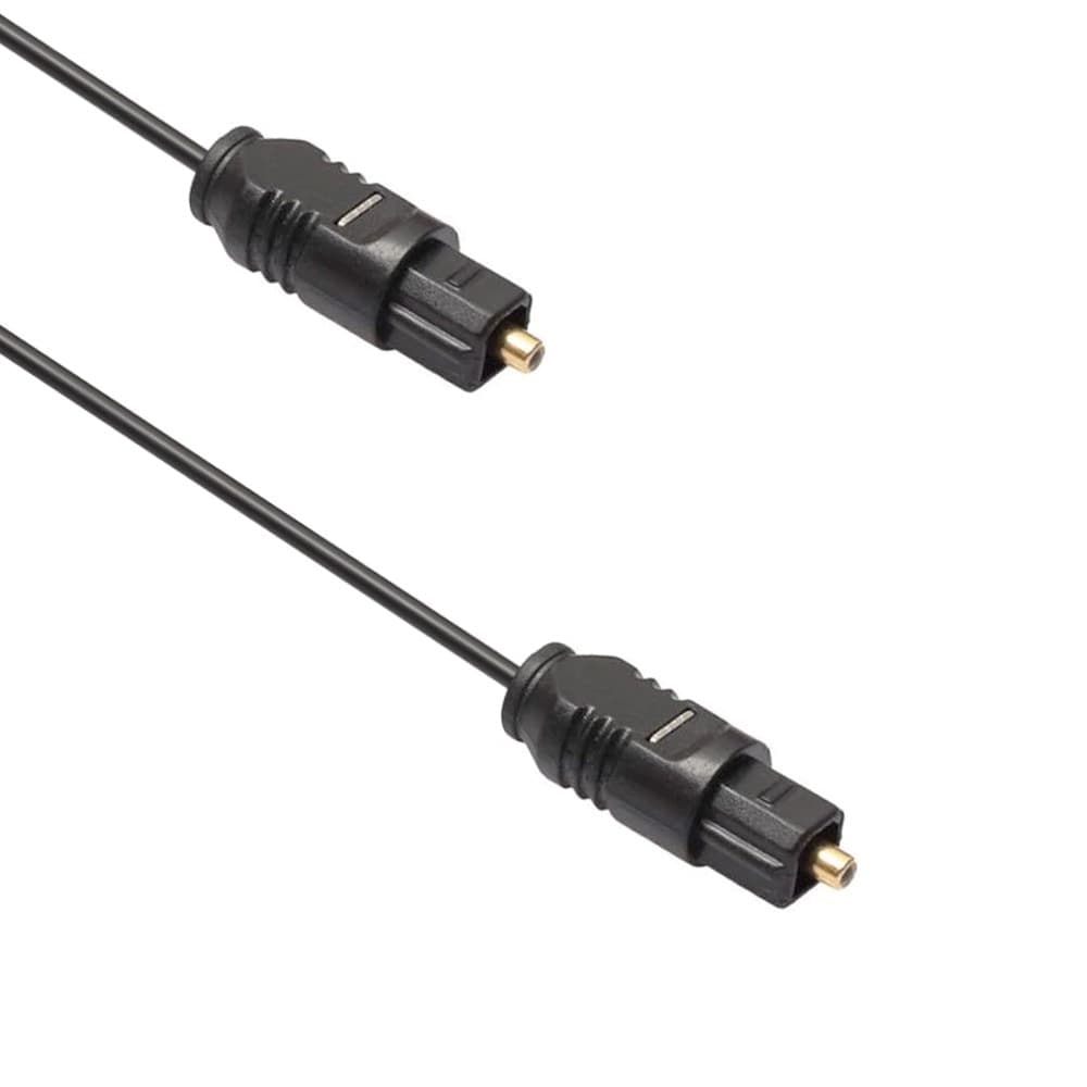 Оптичен кабел DeTech 18355, от Toslink(м) към Toslink(м), 3m, черен
